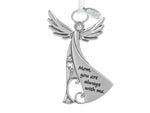 Metal Angel Christmas Ornament 2025 for Nurse, Mom, Grandma, Daughter, Friend or Sister with Sparkling Stones (Mom)