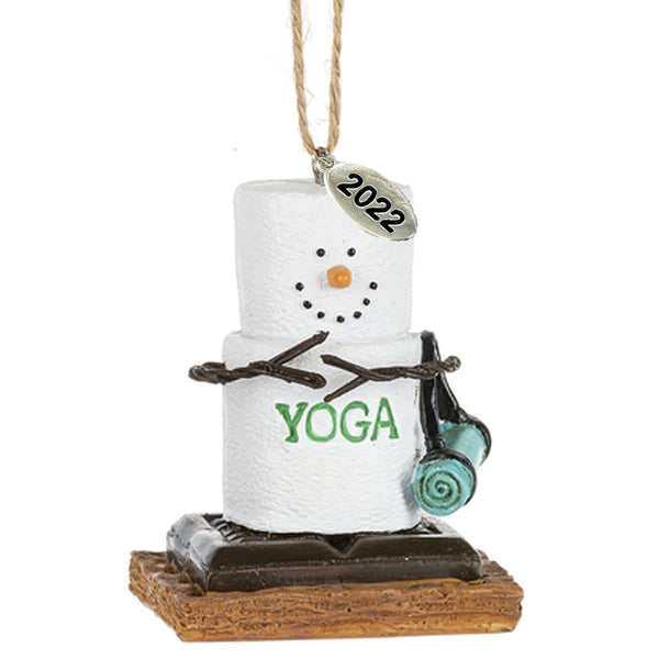 Smores Ornaments - Yoga Gifts for Women - Yoga Gifts - Yoga Ornaments - Comes in a Gift Box so It's Ready for Giving