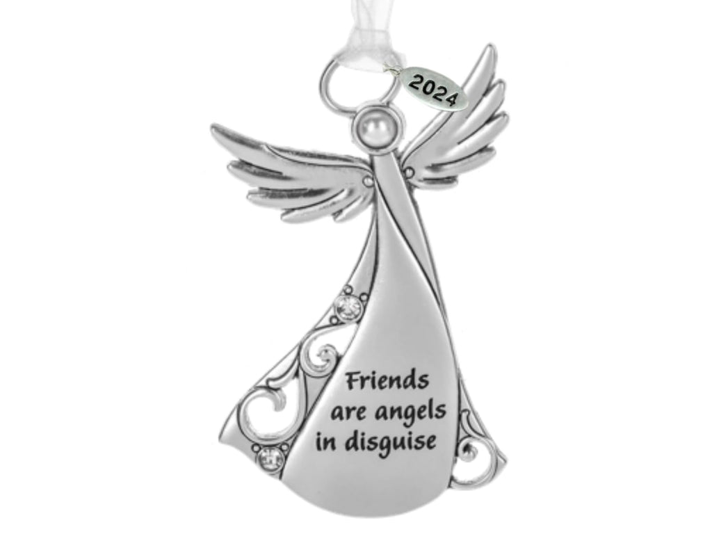 Metal Angel Ornament - FRIEND, Friendship Gift Idea 2025, In Gift Box