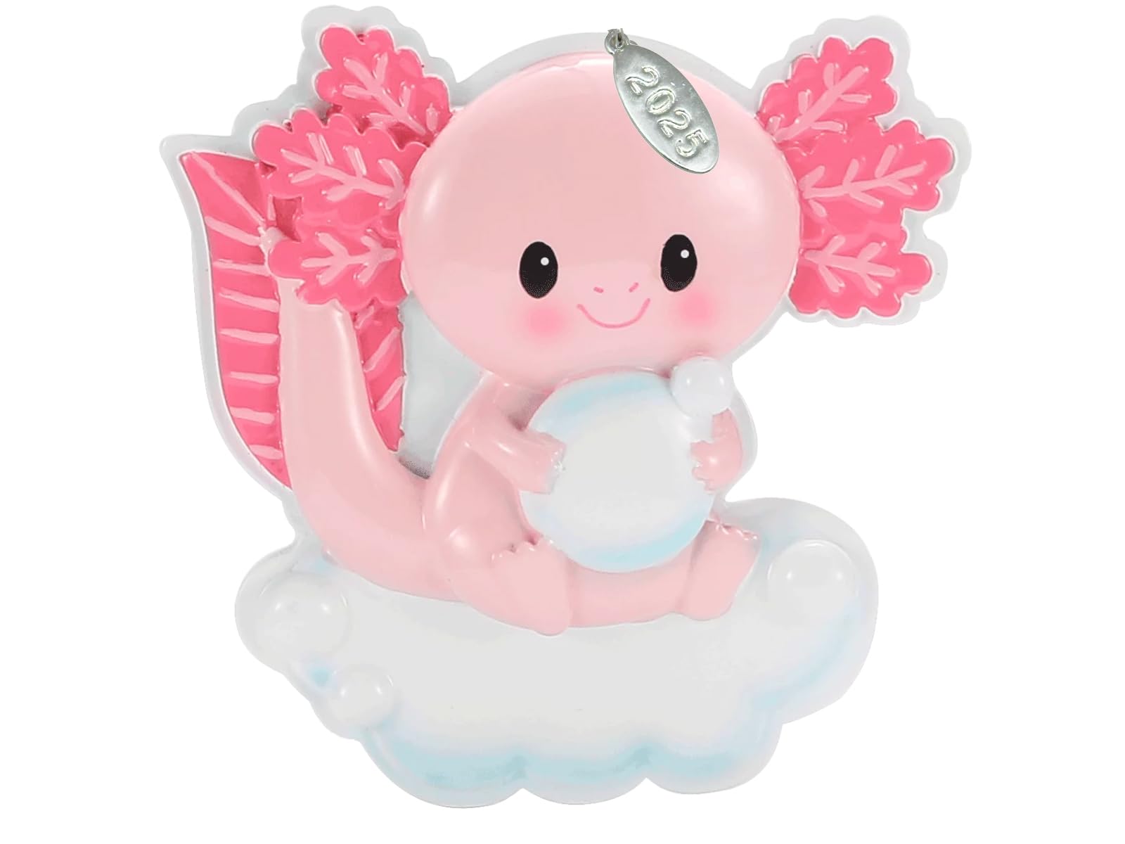 2025 Axolotl Christmas Ornament - Cute Pink Axolotl Ornament, Comes in Gift Box