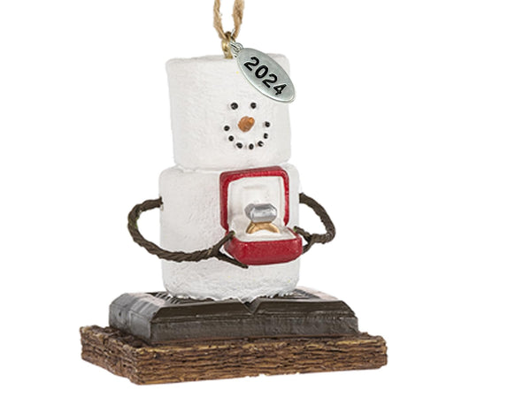 Smores Ornament - Engagement Ornament 2025 Just Engaged Ornament - Comes in Gift Box