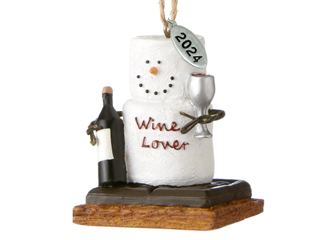 Wine Lover Gifts, Smores Wine Lover Ornament, Wine Christmas Ornament - Comes in a Gift Box so It's Ready for Giving
