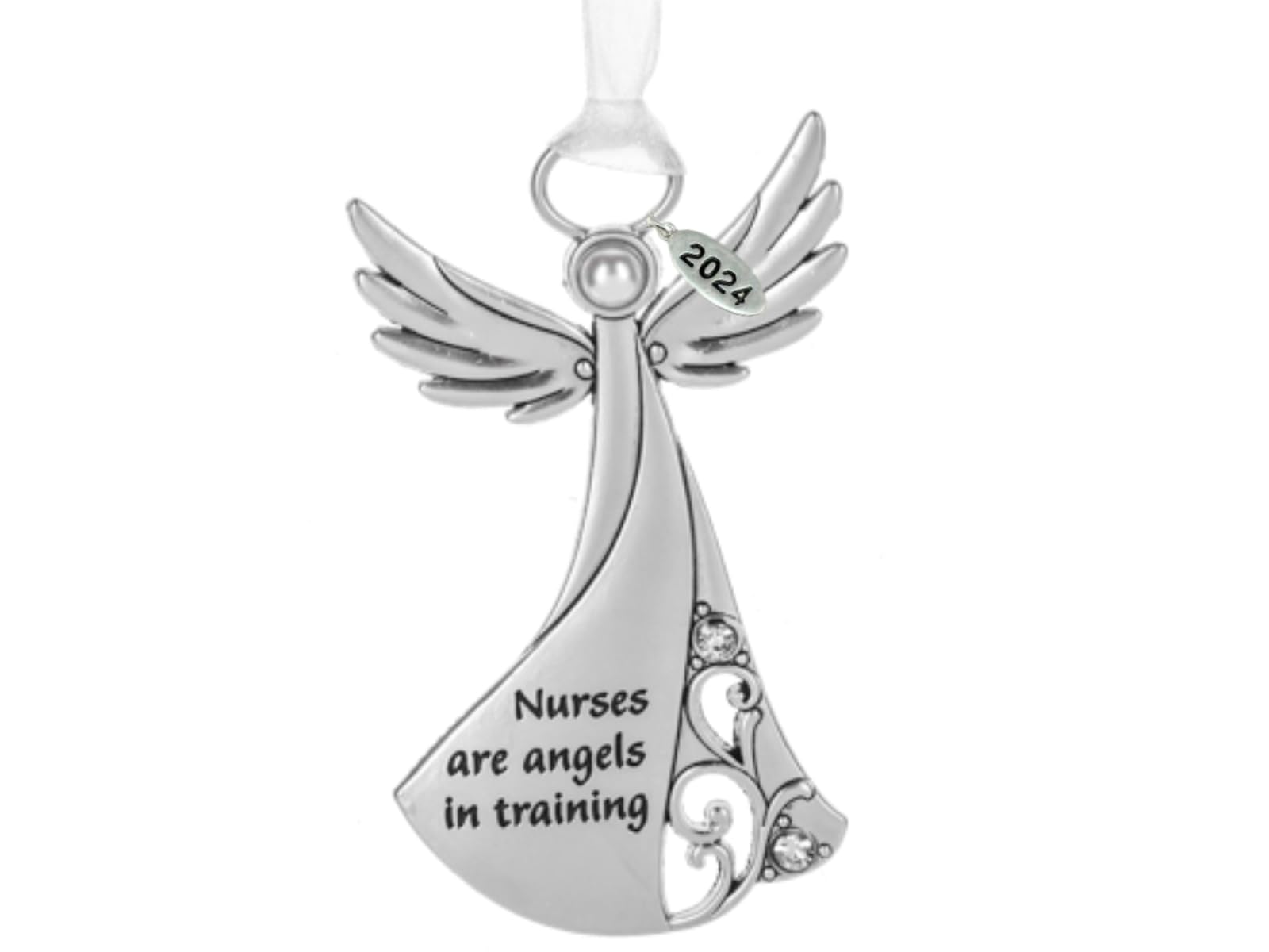 Metal Angel Ornament - NURSE Gift Idea 2025, In Gift Box