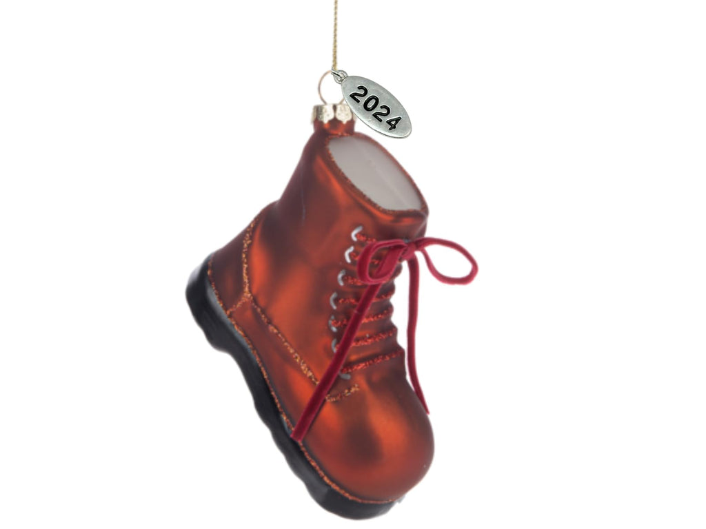 2025 Camping Ornaments Backpacking, Hiking Ornament - Stunning Dangling Hiking Boot 5" - Comes in a Gift Box so It's Ready for Giving