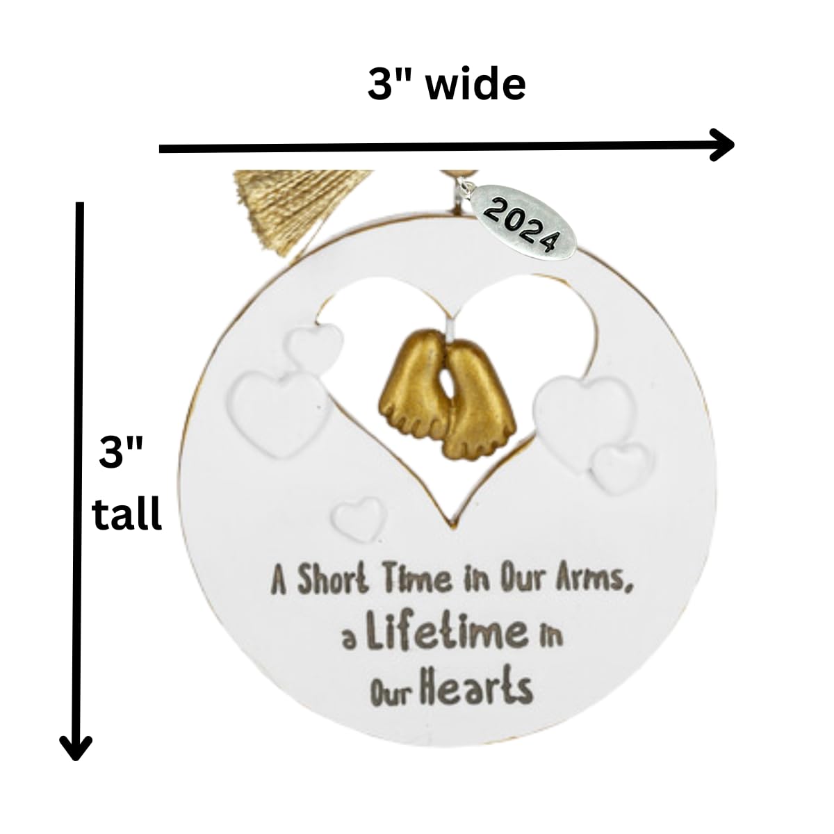 Miscarriage Gifts for Mothers, 2025 Memorial Ornament for Loss of Baby - Comes in a Gift Box so It's Ready for Giving