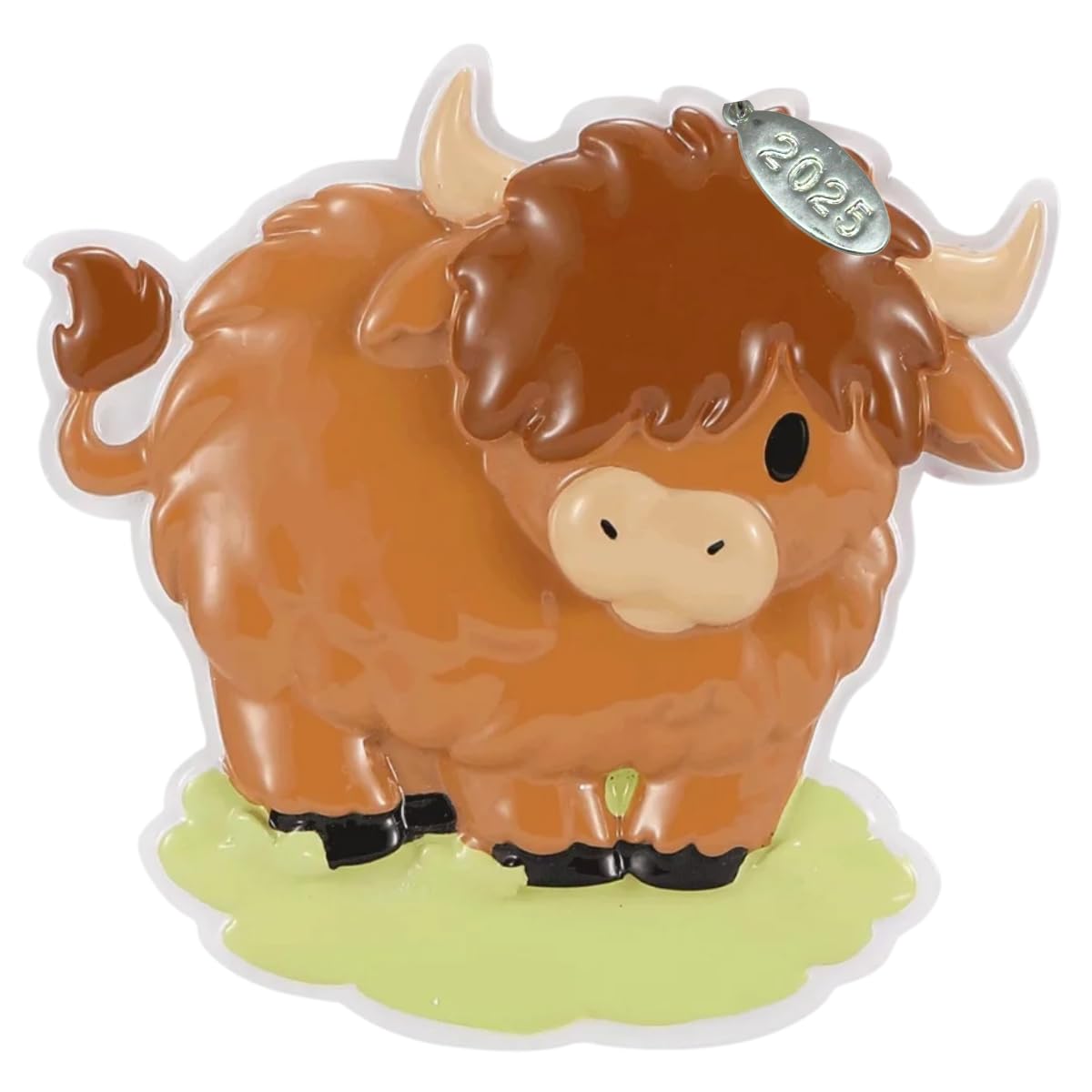 Highland Cow Christmas Ornaments, Highland Cow Ornament, Christmas Tree Ornament, Stocking Stuffer or Gift Idea, Includes Year Tag, Comes in Gift Box