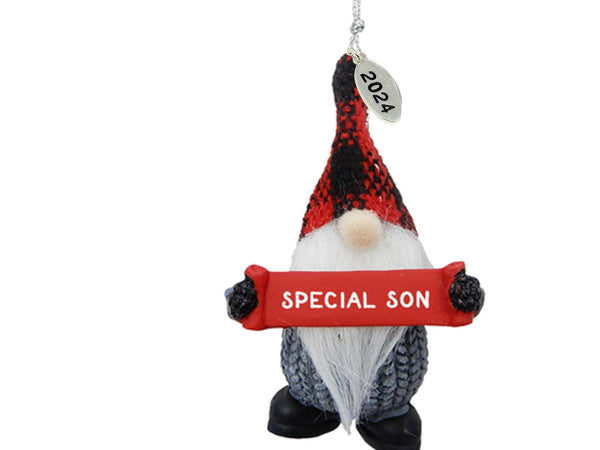 Gnome Son Ornament, Son Gift, Gifts for Your Son, Son Christmas Ornaments 2024