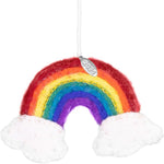 Cute Felt Rainbow Christmas Ornament, Felt Fair Trade, Made in Nepal - Comes in a Gift Bag