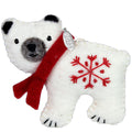 Cute Polar Bear Gifts, Felt Polar Bear Ornament, 2025 Fair Trade Christmas Ornament, Hand Felted Made in Nepal - Comes in a Gift Box