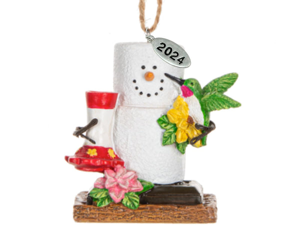 Hummingbird Ornaments, Cute Colorful Smores Hummingbird Ornament - Hummingbird Gifts, Bereavement or Memorial Gift Idea - Comes in A Gift Box