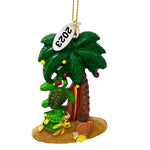 Palm Tree Ornament - Tropical Christmas Ornaments - Palm Tree Wrapped in Christmas Bulbs - Comes in A Gift Box So It's Ready for Giving