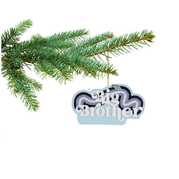 2024 Big Brother Christmas Ornament, Boy New Baby Sibling, Easy To Personalize