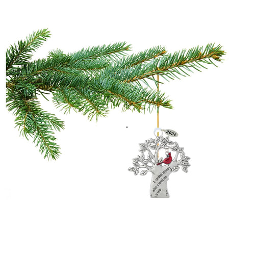 2025  Cardinal Memorial Ornament, Memorial Gifts for Men or Women, Cardinal Appears, Comes in Gift Box