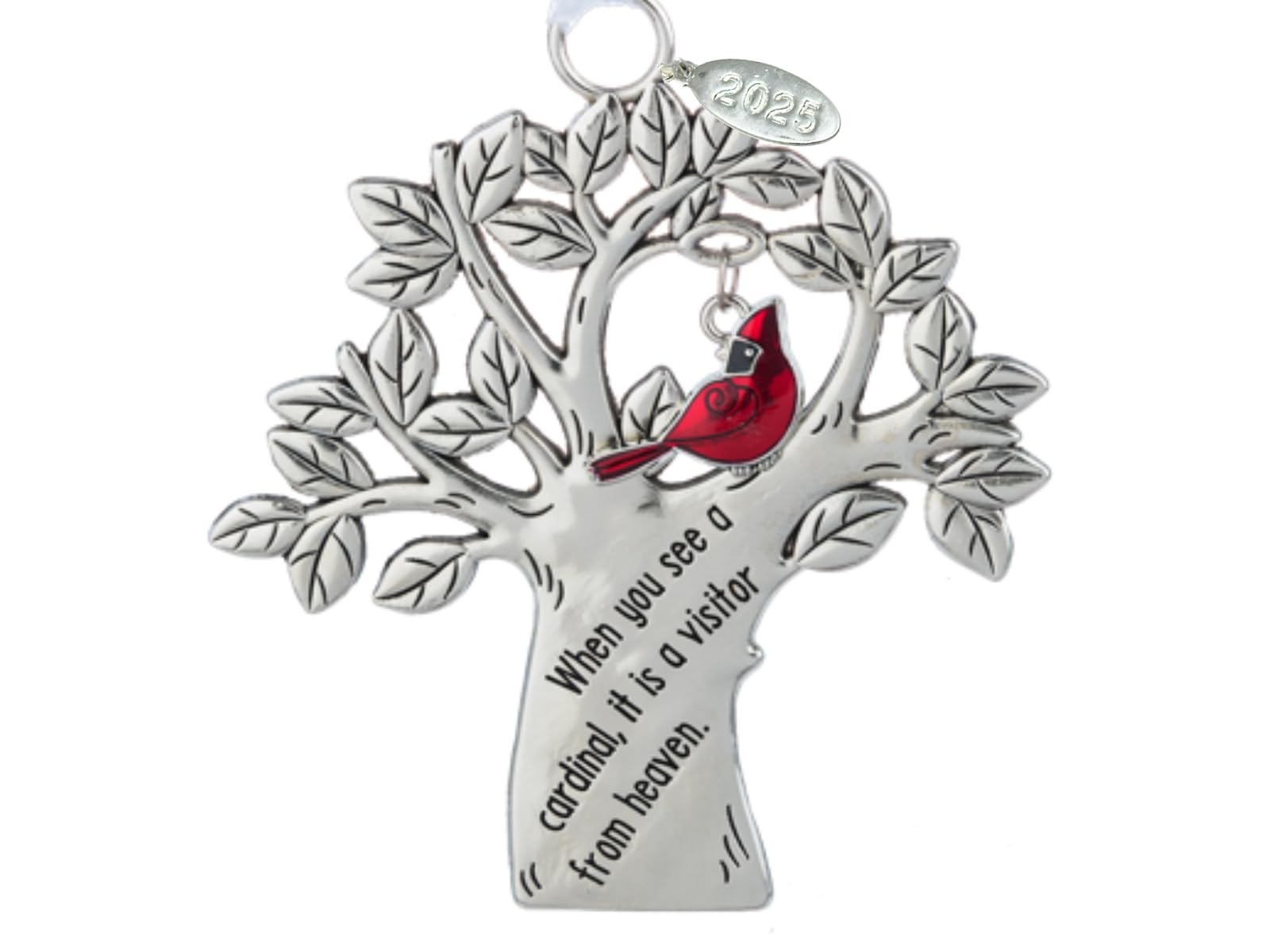 2025 Cardinal Memorial Ornament, Memorial Gifts for Men or Women - Visitor From Heaven - Comes in Gift Box