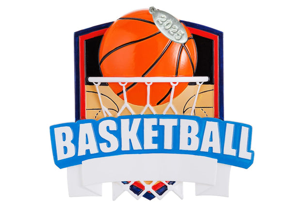 Basketball Ornaments, 2025 Basketball Ornament to Personalize, Basketball Gift Idea, Basketball Christmas Tree Ornaments for Boys or Girls, Includes Hangtag and Gift Box