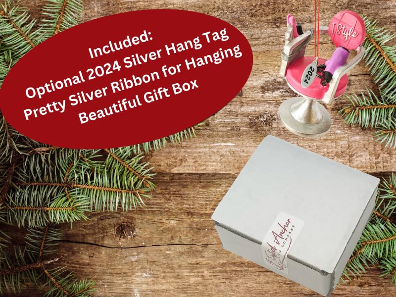 Hairdresser Gifts, Hair Stylist Gifts - Hairdresser Christmas Ornaments, Hairdresser Chair - Hairdresser Gifts for Women, Hairdresser Gifts for Men - Comes in a Gift Box (2024)