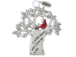 2025  Cardinal Memorial Ornament, Memorial Gifts for Men or Women, Cardinal Appears, Comes in Gift Box