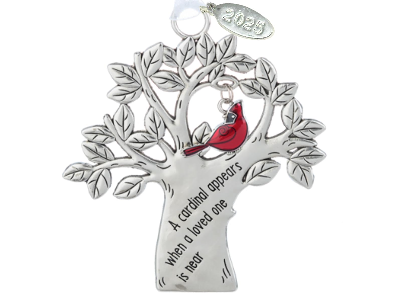 2025  Cardinal Memorial Ornament, Memorial Gifts for Men or Women, Cardinal Appears, Comes in Gift Box