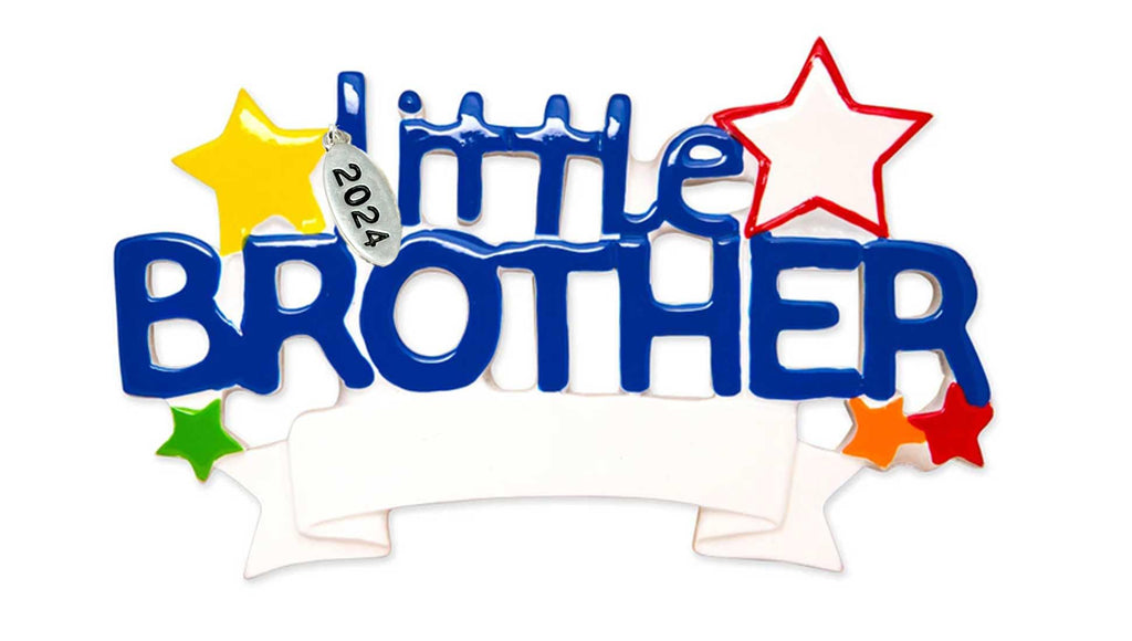 Little Brother Ornament 2025, Easy to Personalize at Home, Comes in Gift Box