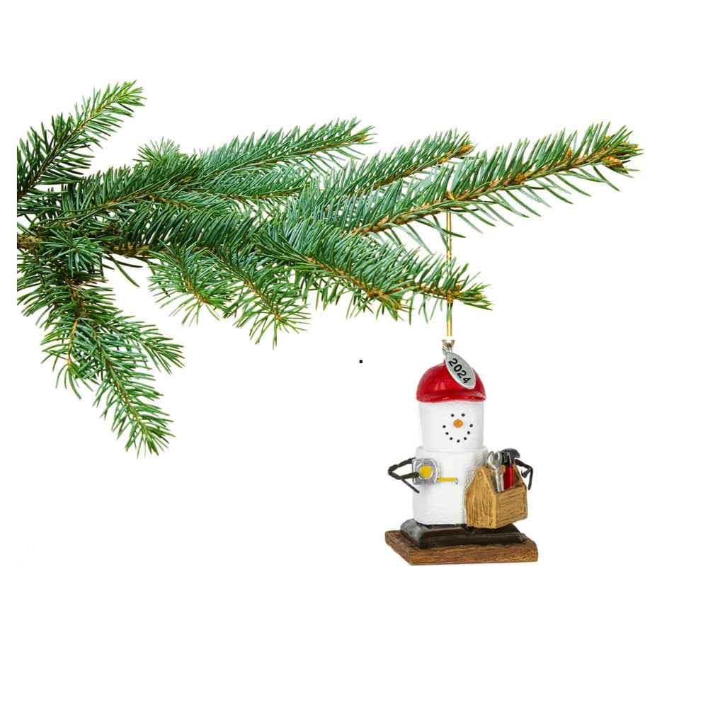 Smores Handyman Ornament w/ Tool Box, Comes in Gift Box