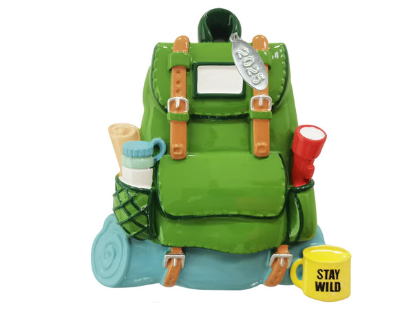Camping Ornaments 2025 - Backpacking, Hiking Ornament - Easy to Personalize at Home - Comes in a Gift Box so It's Ready for Giving
