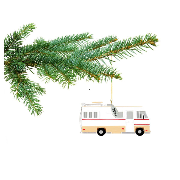 Camper Ornament - RV Christmas Ornament 2024 - Great Camper Gifts - Easy to Personalize at Home - Comes in A Gift Box So It's Ready for Giving