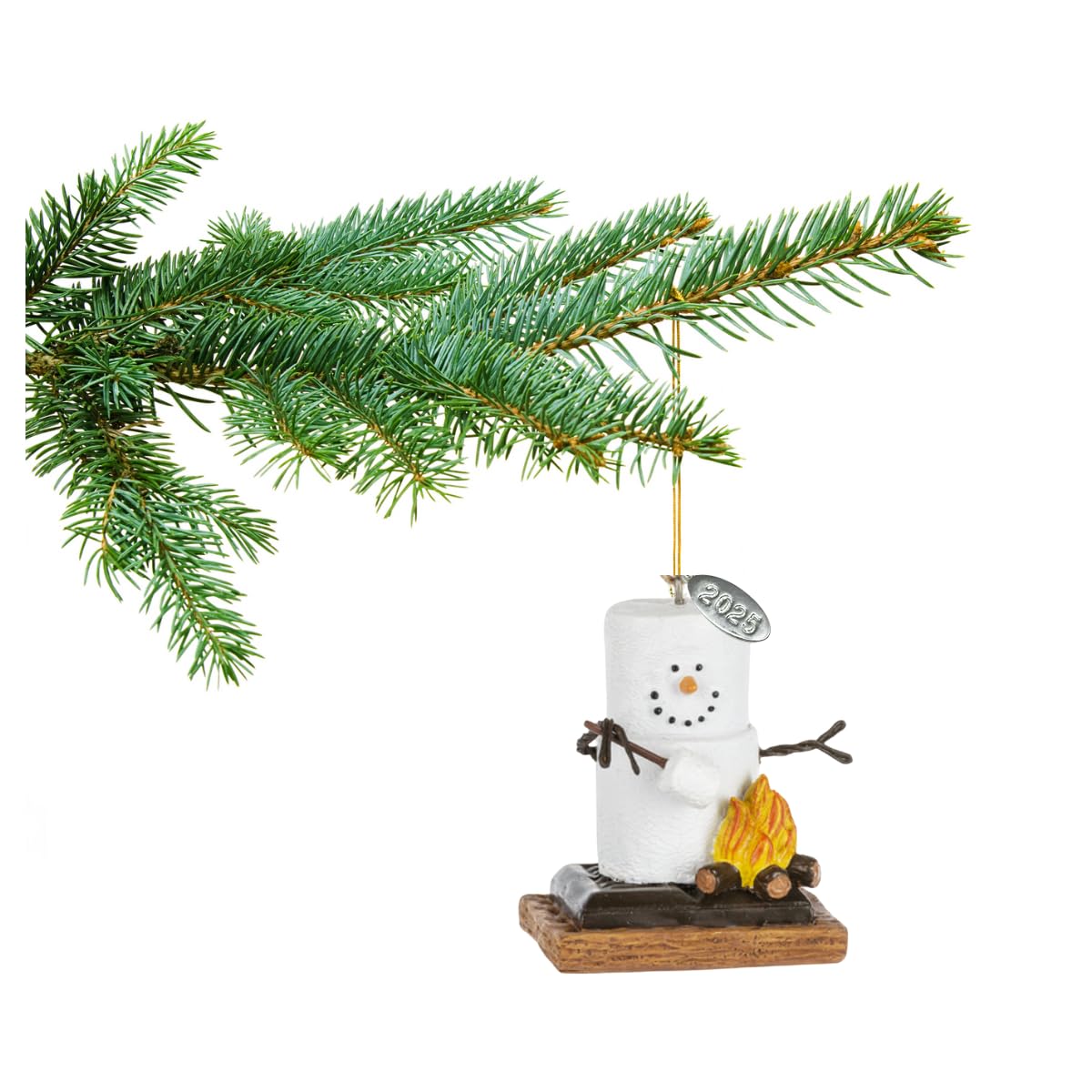 Camping Ornament, Smores Ornament Roasting Marshmallows, Camping Gift Idea, Camping Stocking Stuffer, Camping Durable Resin Ornament, Comes in a Gift Box