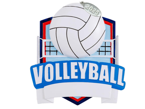 Volleyball Ornaments, 2025 Volleyball Christmas Ornament to Personalize, Volleyball Gift Idea for Boys or Girls, Includes Hangtag and Gift Box (Volleyball)