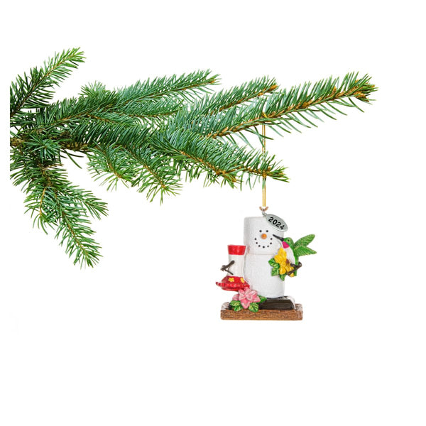 Hummingbird Ornaments, Cute Colorful Smores Hummingbird Ornament - Hummingbird Gifts, Bereavement or Memorial Gift Idea - Comes in A Gift Box