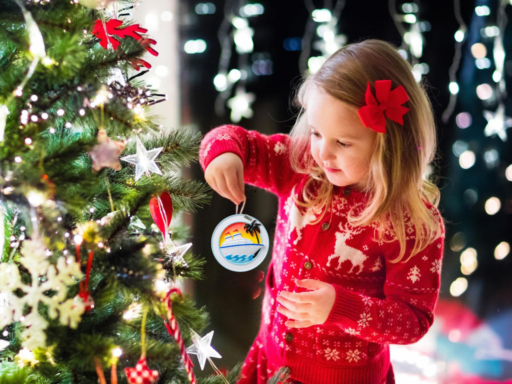 Cruise Ship Ornament - Cruise Ornament - Travel Christmas Ornaments - Can Be Easily Personalized at Home - Comes in a Gift Bag so It's Ready for Giving