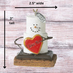 I Love You Smores Christmas Ornament 2024 with Heart, Great I Love You Gift for Boyfriend, Girlfriend, Husband, Wife, with 2024 hangtag, Comes in a Gift Box