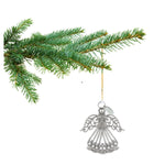 Metal Angel Christmas Ornament 2024 for Nurse, Mom, Grandma, Daughter, Friend or Sister with Sparkling Stones (Nurse - Blessed)