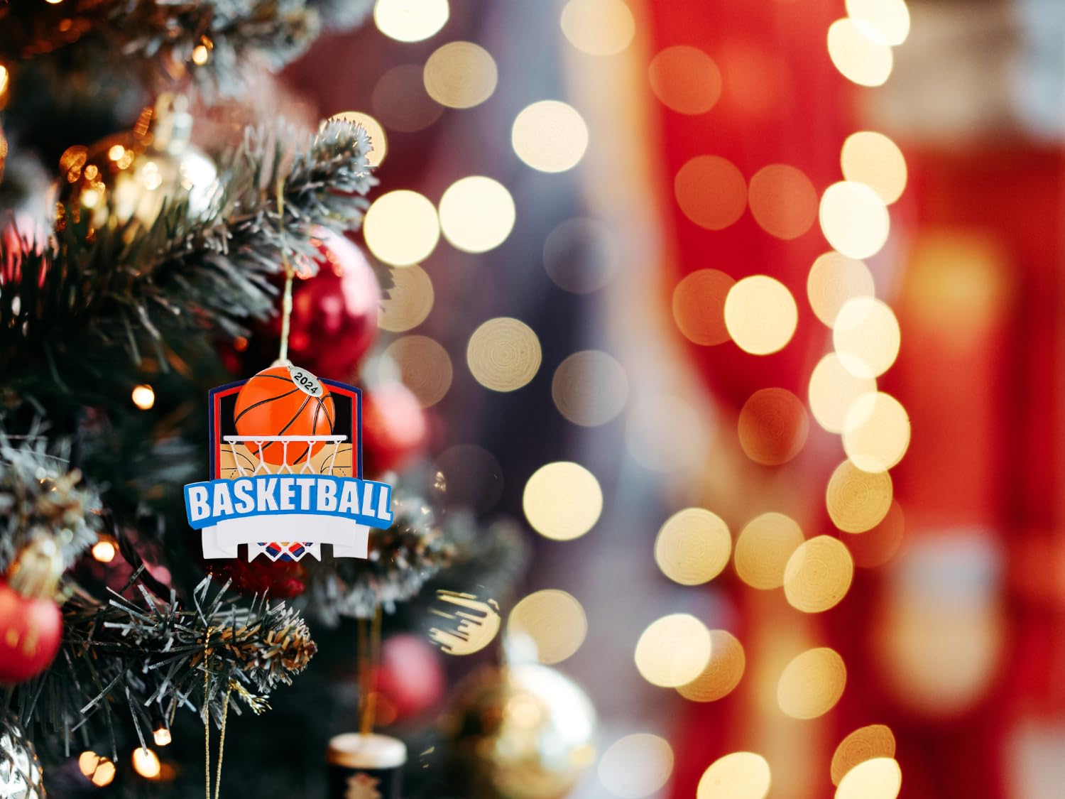 Basketball Ornaments, 2025 Basketball Ornament to Personalize, Basketball Gift Idea, Basketball Christmas Tree Ornaments for Boys or Girls, Includes Hangtag and Gift Box