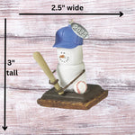 Baseball Ornament, Smores Baseball Christmas Ornament Gift, Stocking Stuffer - Comes in Gift Bag, Hangtag w Year