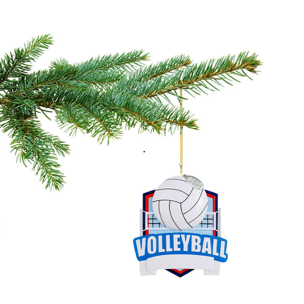 Volleyball Ornaments, 2025 Volleyball Christmas Ornament to Personalize, Volleyball Gift Idea for Boys or Girls, Includes Hangtag and Gift Box (Volleyball)