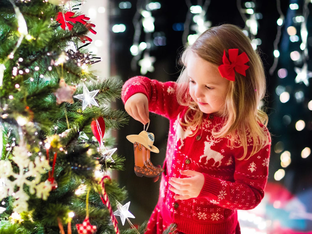 Brown Cowboy Boot Ornament, Arrives in Gift Box