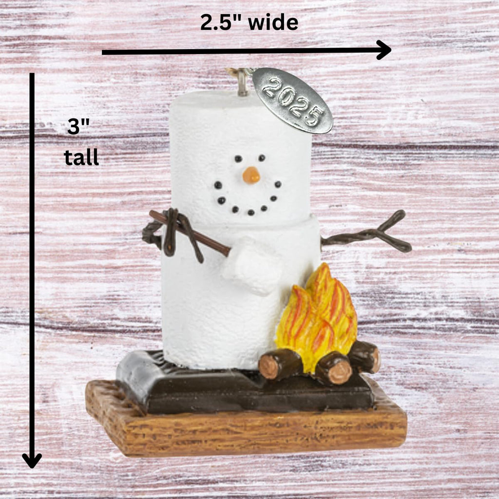 Camping Ornament, Smores Ornament Roasting Marshmallows, Camping Gift Idea, Camping Stocking Stuffer, Camping Durable Resin Ornament, Comes in a Gift Box