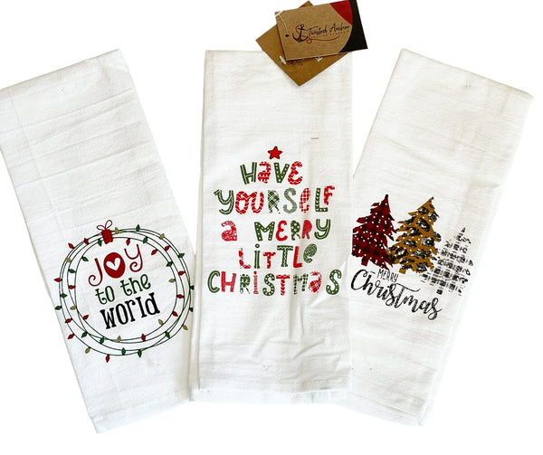 Farmhouse Kitchen Towels - 5Pc Gift Set - Cute & Funny, Dark Linen and –  Twisted Anchor Trading Company