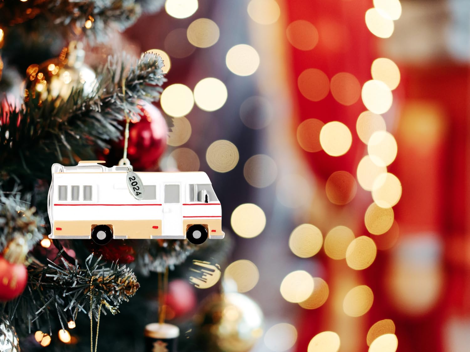 Camper Ornament - RV Christmas Ornament 2025 - Great Camper Gifts - Easy to Personalize at Home - Comes in A Gift Box So It's Ready for Giving