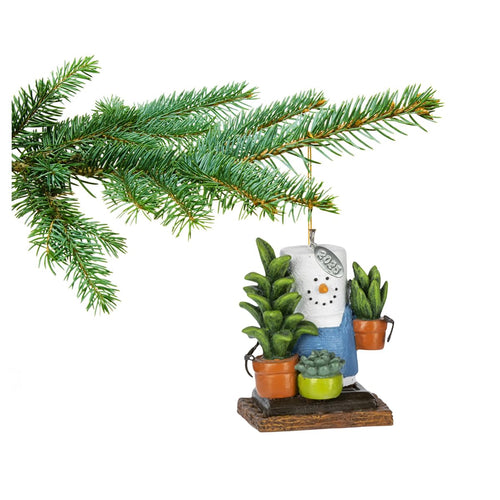 2026 Smores Crazy Plant lady Ornament for a Plant Lover - Comes in a Gift Box