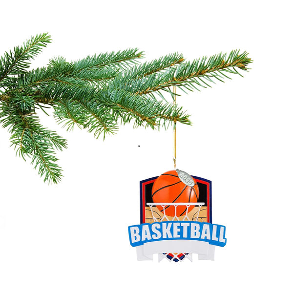Basketball Ornaments, 2025 Basketball Ornament to Personalize, Basketball Gift Idea, Basketball Christmas Tree Ornaments for Boys or Girls, Includes Hangtag and Gift Box