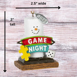 Smores Game Night Christmas Ornament - Arrives in Gift Box - Durable Resin Christmas Ornament - Christmas Tree Decoration and Christmas Tree Ornament - Game Night Ornament - 2024 Christmas Ornament