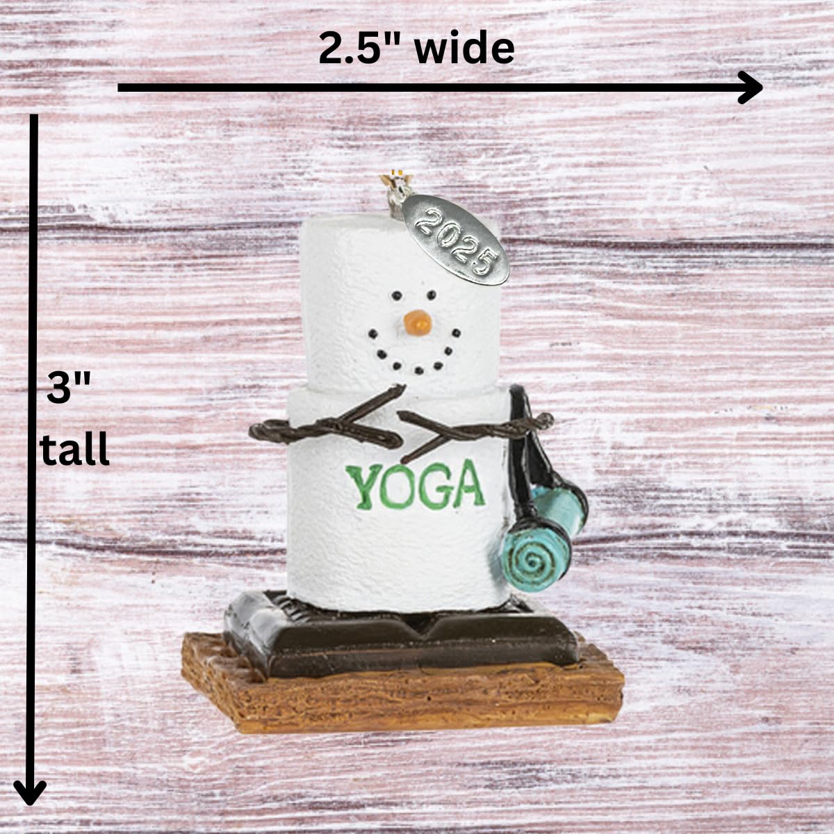 Smores Ornaments - Yoga Gifts for Women - Yoga Gifts - Yoga Ornaments - Comes in a Gift Box so It's Ready for Giving