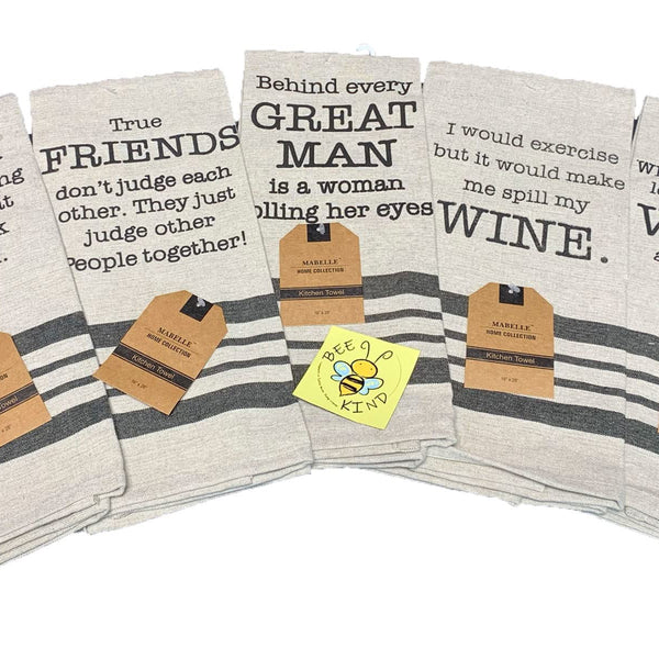 Funny Kitchen Towels - Vodka/Friends/Wine Cute & Funny 5 Pc Set - Dark –  Twisted Anchor Trading Company
