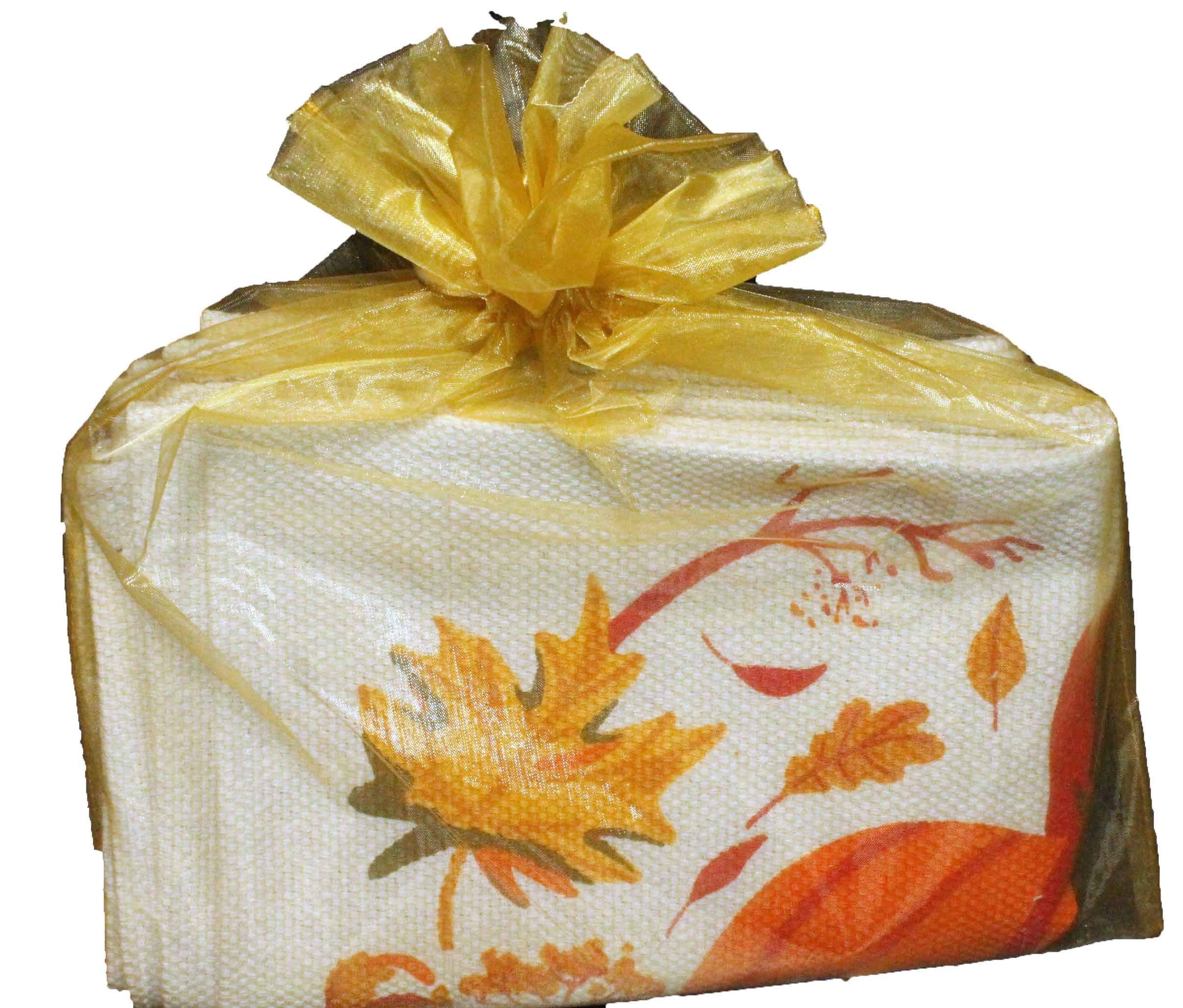 Thanksgiving Placemats - Thankful Pumpkin Placemats - Fall Placemats Set of 4 - Tapestry Style Autumn Home Decor