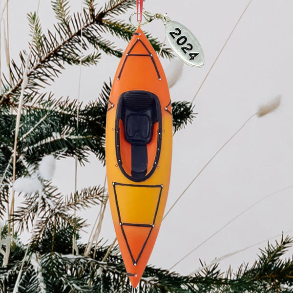 Kayak Ornament, Kayak Christmas Ornament - Great Kayaker Gifts, Kayak Gifts - Comes in a Gift Box so It's Ready for Giving