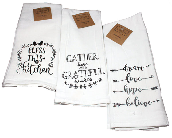 Farmhouse Kitchen Towels - 5Pc Gift Set - Cute & Funny, Dark Linen and –  Twisted Anchor Trading Company