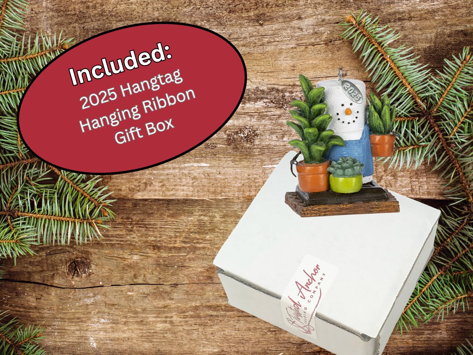 Lady Gifts, Smores Plant Ornament for a Plant Lover - Comes in a Gift Box
