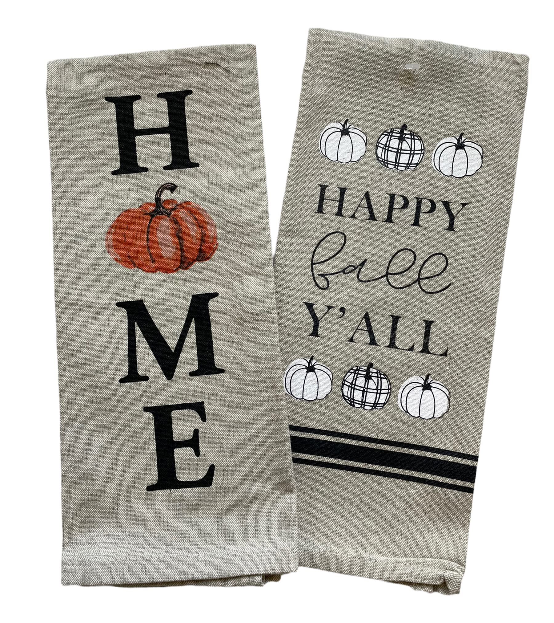 Pumpkin Tea Towel Thanksgiving Hostess Gift Clearance Sale 