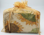 Sunflower Placemats 4 Pc Set - Beautiful Tapestry Style Design - Comes in an Organza Bag